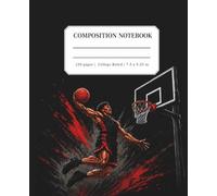 Basketball Composition Notebook College Ruled: Power Dunk Action Design: Journal for School, Sports, and Daily Notes