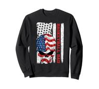 Basketball Dad American Flag Skull Patriotic 4th of July Sudadera