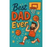 Basketball Dad | Notebook, format A5: Squared Grid Notebook | 50 Sheets (100 Pages) | Glossy Cover | Perfect Gift for Father's Day, Birthday or Everyday Use