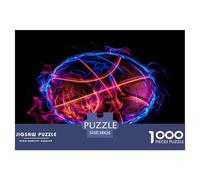 Basketball Feu Puzzle Desafíos Divertidos Decoración del Hogar 1000 Piezas Juguetes Desafiantes Deportess Equipment Puzle Juego De Habilidad para Adultos 38x26cm/1000pcs