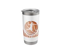 Basketball Game Coach Court Sport Player Fan Vaso térmico de acero inoxidable de doble pared
