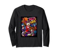 Basketball Geeks Slam Dunk Player Streetwear Graffiti Art Manga Larga