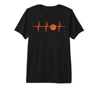 Basketball Heartbeat Coach Player Team Baller Men Women Kids Camiseta Premium