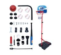 Basketball Hoop - Adjustable Height Sports Goal System, Indoor Outdoor Youth Training Kit with Sturdy Frame Easy Assembly Scoring Action, Ideal for Backyard Playroom Fun