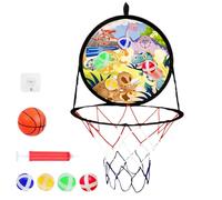 Basketball Hoop - Combo de Tablero de Dardos de Baloncesto para niños, Juguete Deportivo Seguro con un Montaje fácil, Actividades Divertidas para Fiestas de cumpleaños, Juego al Aire Libre, niño