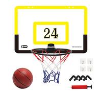 Basketball Hoop for Door - Over the Door Basketball Hoop | No Punch Basketball PVC Ball Board Wall Mounted, Basketball Hoop for Indoor Games