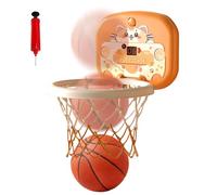 Basketball Hoop, Wall Mounted Basketball Set, 12.2 Inches Compact Designed, Interactive Sports Toy with Scoreboard for 14+ Ages, Indoor, Fun Play, Kids Bedroom School, Orange