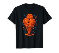 Basketball Ice Cream Cone Fun Summer Camiseta
