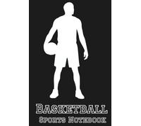 Basketball Ignite Black with White Silhouette | Classic Lined Composition Notebook for Players & Fans (masculine)