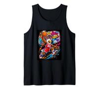 Basketball Is Life, Basketball Mascot Dunk Graffiti Graphic Camiseta sin Mangas