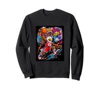 Basketball Is Life, Basketball Mascot Dunk Graffiti Graphic Sudadera
