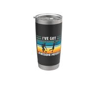 Basketball -I've Got Awesome Moves- Jugador de baloncesto Vaso térmico de acero inoxidable de doble pared