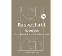 Basketball Notebook Match Record & Detailed Analysis Book A5 Size (Compact Size)