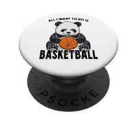 Basketball Panda, Todo lo Que Quiero Hacer es un Lindo Jugador de Osos PopSockets PopGrip Adhesivo
