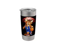 Basketball Player Shirts, Cool Cartoon Sports Graphic Vaso térmico de acero inoxidable de doble pared