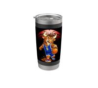 Basketball Player Shirts, Cool Cartoon Sports Graphic Vaso térmico de acero inoxidable de doble pared