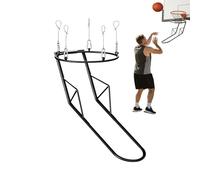 Basketball Return System - Metal Hoop Catcher for Training Practice | Steel Attachment with Quick Ball Rebound, Indoor Outdoor Court Use, School Gym Backyard Setup, Teen Student Adult