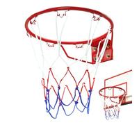 Basketball Rim - Hangable Sports Ball Hoop with Net | Goal Replacement Ring | Indoor Outdoor Practice Set | Driveway Park Gym Training Gear | Backyard Court Playground Fun