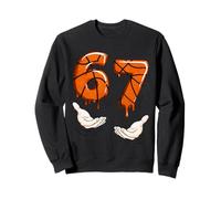 Basketball Six Seven Meme Gen Alpha 67 Meme niños niños jóvenes Sudadera