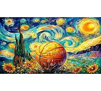 Basketball-Slam-Dunk-with-Color-Splash 1000 Piezas Puzzle Educativo desafiante para Adultos y niños Papel Reciclado Actividad en casa 70x50/1000pcs