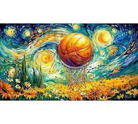 Basketball-Slam-Dunk-with-Color-Splash Puzzle Adultos 1000 Piezas Papel Reciclado Juego Familiar Divertido Desafiante para decoración Mural 70x50/1000pcs