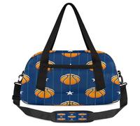 Basketball Star - Bolsas de lona para niños, para niñas y niños, bolsa deportiva ligera para gimnasio, bolsa de viaje para fin de semana, bolsa de baile, estrella de baloncesto, 18.5 pulgadas de largo