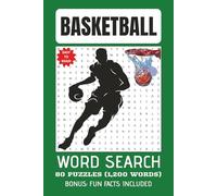 BASKETBALL THEME WORD SEARCH PUZZLE BOOK: Word Search w/Easy to Read Print: Basketball Theme | Bonus: Fun Facts Included | Exercise for Brain | Gift for Vacation | Free Time