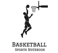 Basketball Winner Shot Black with White Silhouette | Classic Lined Composition Notebook for Players & Fans (masculine)