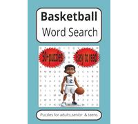 Basketball Word Search Puzzle Book: Word Search with Easy to Read Print about Basketball,Hoops,Streetball|6X9 inches,110 pages|50+ Puzzles…Gift for Vacations,Holidays and Free Times