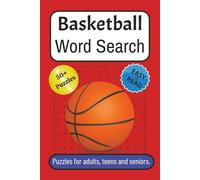 Basketball Word Search Puzzle Book: Word Searches with Easy to Read Print about Basketball, Hoops, Sports and More | 6x9 inches, 110 pages | 50+ Puzzles… Gifts for Vacations, Holidays, and Free Times