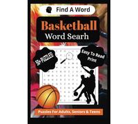 Basketball Word Search Puzzle Book: Word Searches With Easy To Read Print about Basketball, NBA, Basketball Players and More | 6x9 inches, 110 Pages | ... Gift for Vacations, Holidays and Free Times