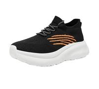 Baskets Mode Femme - Basket De Ville Femme Chic Confort Chaussures Suela Flexible Shoes Amortisement Aucru Baskets Orthopédique Chaussure Laçage Shoe Running Chaussures Outdoor Chaussure, naranja, 40