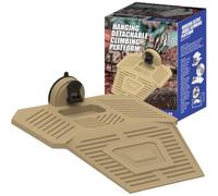 Basking, Reptile Climbing Pier, Detachable Tortoise Tank Landscape Dock, Stable Floating Feeding Area Suction Base, for Aquatic Turtles, Tanks, Terrariums, Enclosures