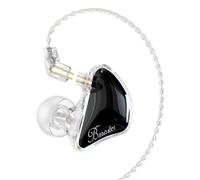 BASN Bmaster - Audífonos intraurales de 2 Pines con Dos Cables Desmontables, Aptos para Ingenieros de Audio, músicos (Negro)