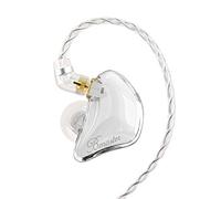 BASN Bmaster - Auriculares intrauditivos con Triple Controlador con Dos Cables Desmontables Que se Ajustan en el oído, adecuados para Ingenieros de Audio, músicos (Blanco)