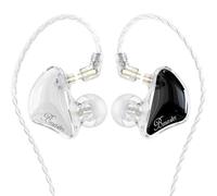 BASN Bmaster - Auriculares intraurales con triple controlador con graves profundos potentes, auriculares estéreo de alta fidelidad IEM con cables desmontables mejorados de 2 pines para músicos (blanco