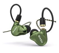 BASN Metalen 4 controladores in-ear Monitores auriculares, IEMs con aislamiento de ruido con graves profundos, para músicos, cantantes, bateristas, bajistas (verde metálico)
