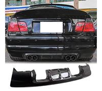 BASNI Fibra de Carbono Difusor Trasero Se Adapta a BMW Serie 3 E46 M3 Coupe 2000-2006 Tapa Parachoques Trasero Labio Inferior Spoiler Protector Venta en Fábrica
