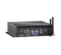 BASOARO Mini PC Industrial Win 11 Pro Core i5 1235U Ventilador, 64GB RAM 1TB SSD, Triple Pantalla 2 HD+DP, RJ45 LAN, 6 RS232 COM, WiFi6 y BT5.2 para Automatización Industrial