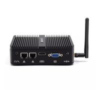 BASOARO PC Industrial Mini PC sin Ventilador J5005, Fanless Computer, 16GB RAM 256GB SSD, Gigabit Ethernet, Doble Pantalla HD VGA, 2 RS232 COM, WiFi de Doble Banda, BT, Win 11 Pro