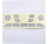 BASPHHH Compatible con Ford para Focus 1999-2005 Aire Acondicionado Control De Climatización Botón Desgastado Reparación Calcomanías Pegatinas PVC Accesorios para Automóvil(Silver)