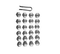 BASPHHH Perno de Rueda Compatible con O&Pel para Insignia 2010-2017 Tapa Gris estándar Ruedas Neumáticos Tuercas Ruedas NEUMÁTICOS Tuercas Reemplazo 22MM