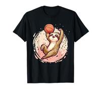 Basquetbol Lindo Perezoso Dibujo Aro De Camiseta