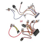Bass Active Passive Preamp Guitar Bass Pickup 3 Band Active Equalizers Preamp Circuit and Tone Control with Fittings Active Preamp Guitar Pickups with 3 Band Active Equalizers Preamp Circuit