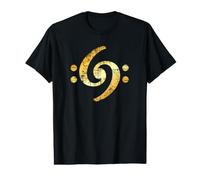 Bass Clef 69 (Amarillo Antiguo) Bajo Bajista Camiseta gráfica económica