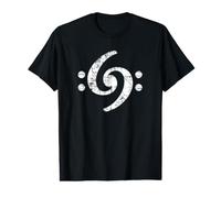 Bass Clef 69 (Blanco Vintage) Bajistas Bajista Camiseta gráfica económica
