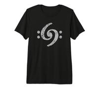 Bass Clef 69 (Gris Vintage) Bajisti Bajista Camiseta Premium