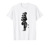 Bass Cleff Headstock Bassist player Guitar Musician Music Camiseta