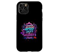 Bass Drops & Worries Fade EDM Music Lover Design Carcasa para iPhone 11 Pro