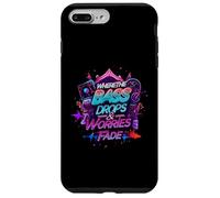 Bass Drops & Worries Fade EDM Music Lover Design Carcasa para iPhone 7 Plus/8 Plus